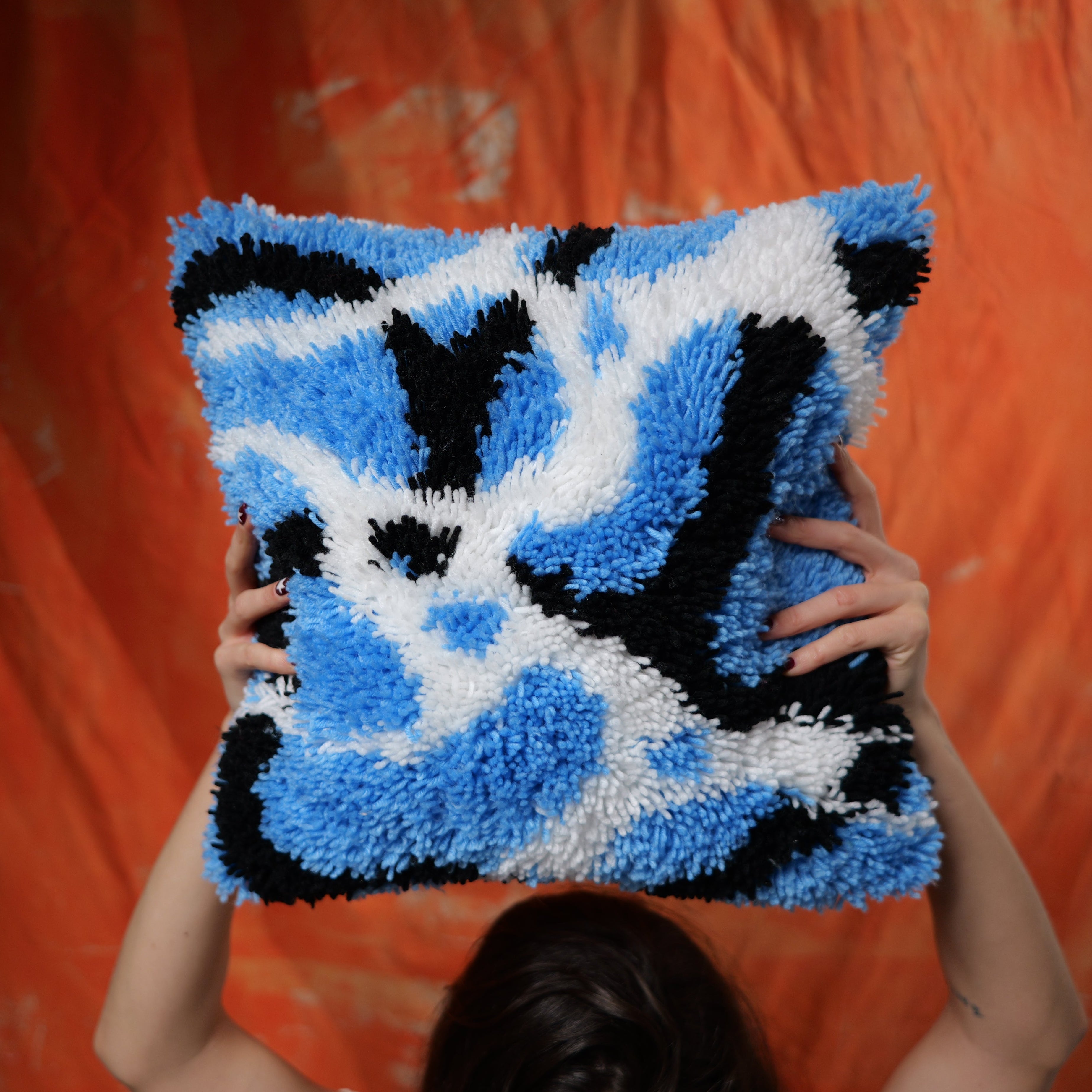 Blue Dream Latch Hook Cushion Kit | DIY Kit | After Thoughts