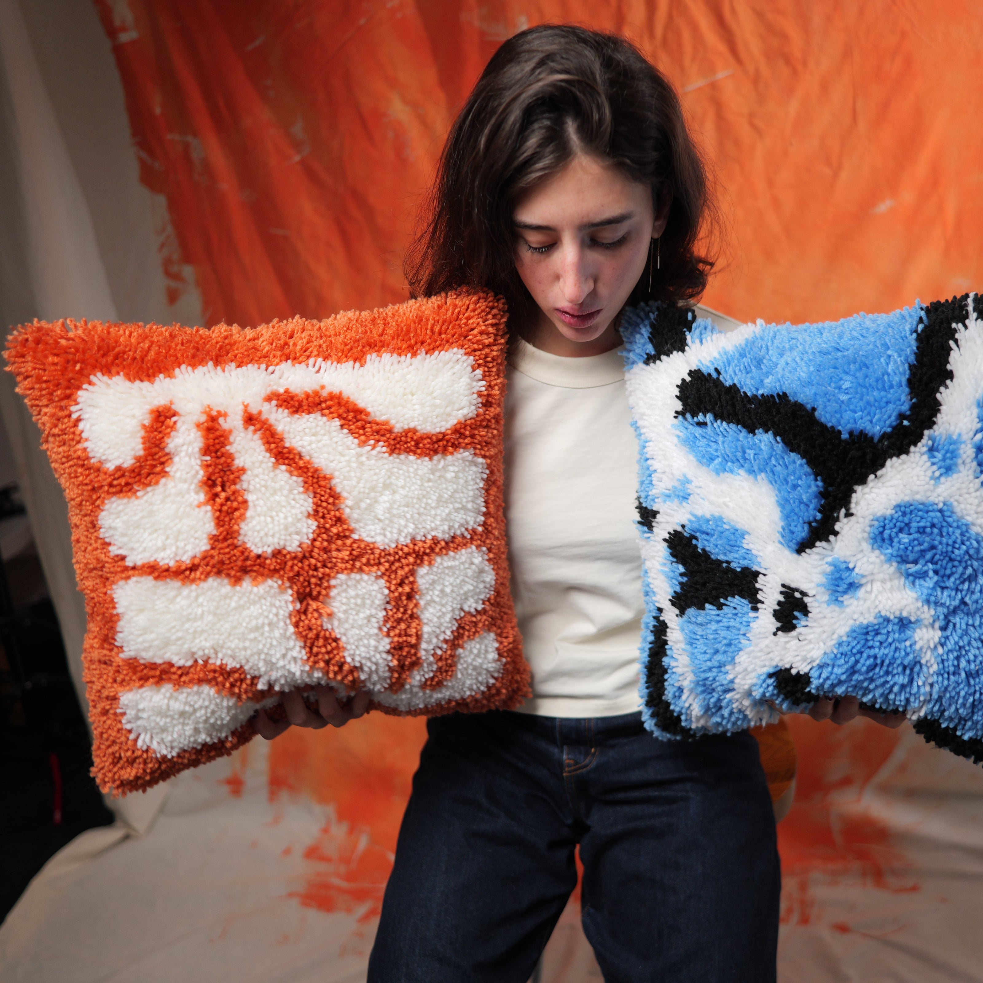 Palms - Latch Hook Cushion Kit